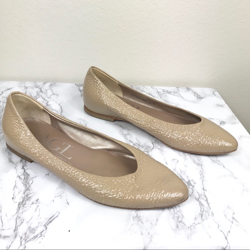 AGL Atillio Giusti Leombruni Patent Leather Flat